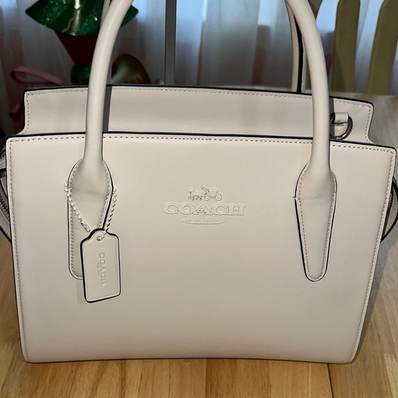 Coach Handbags - Coach NWOT Beige Satchel Bag Missing Crossbody Strap